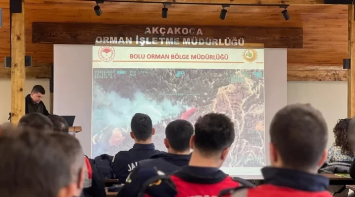 AKÇAKOCA’DA KAMU KURUM PERSONELİNE YANGIN EĞİTİMİ