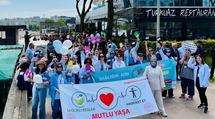 SAĞLIK İÇİN YÜRÜDÜLER!